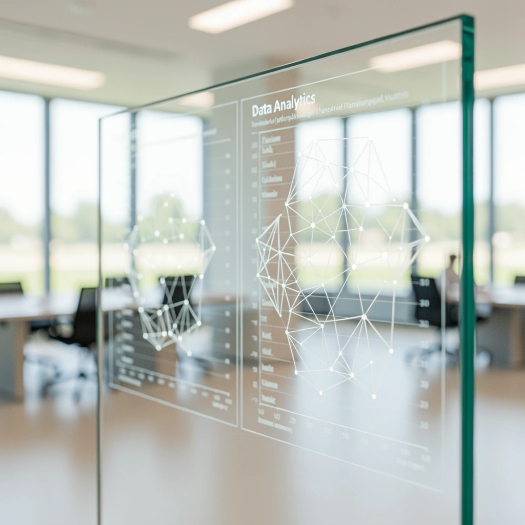 Abstract data visualization concept